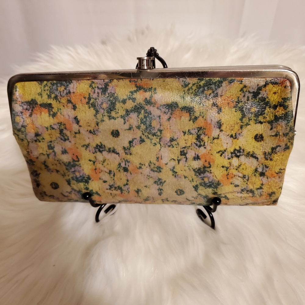 HOBO The Original Yellow Floral Lauren Wallet